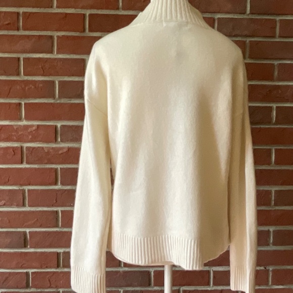 Pura Cashmere Contrast Pocket High Neck Sweater Size S NWT - Picture 12 of 14